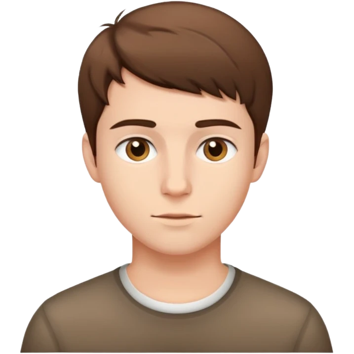 portrait of a young man emoji
