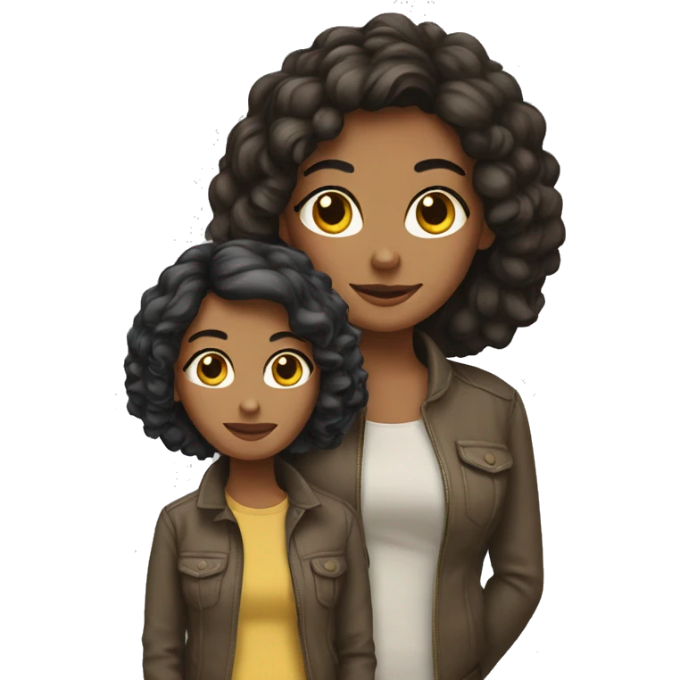 two Brunett girls emoji