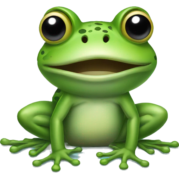 Frog with fly emoji