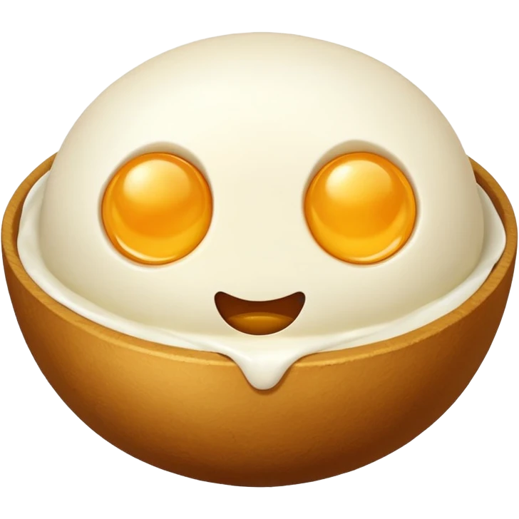 Mozzarella cheese balls emoji