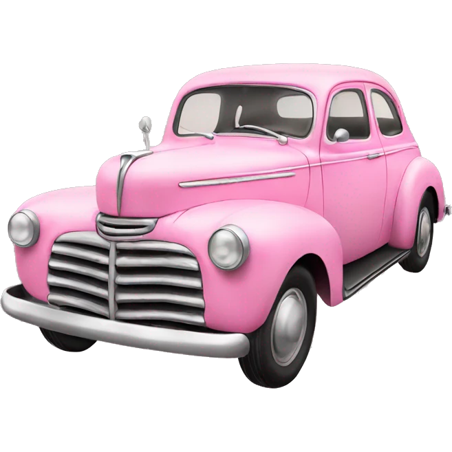 Old car pink emoji