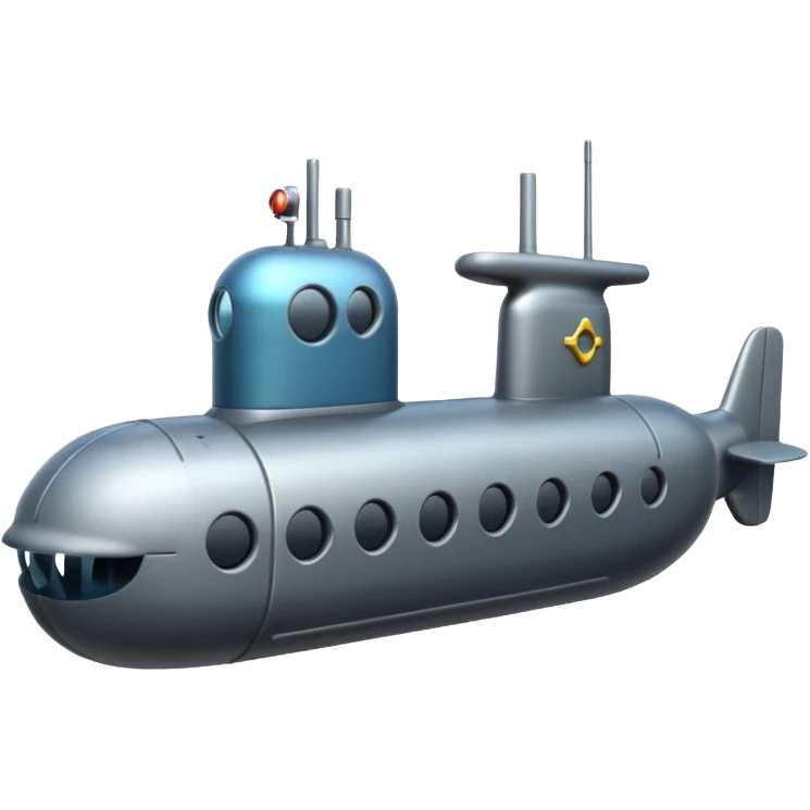 A submarine emoji