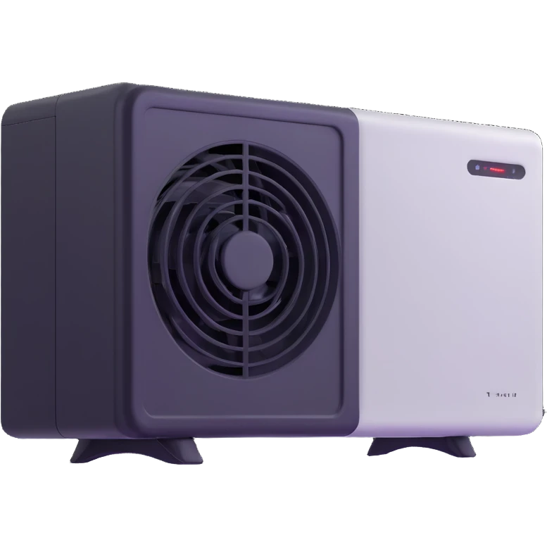 sleek air conditioning unit blowing cold air emoji