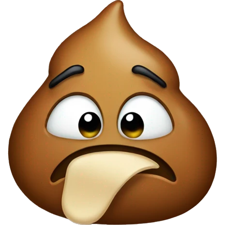 poop emoji crying emoji