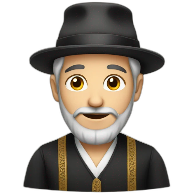 Jew with traditional outfit emoji
