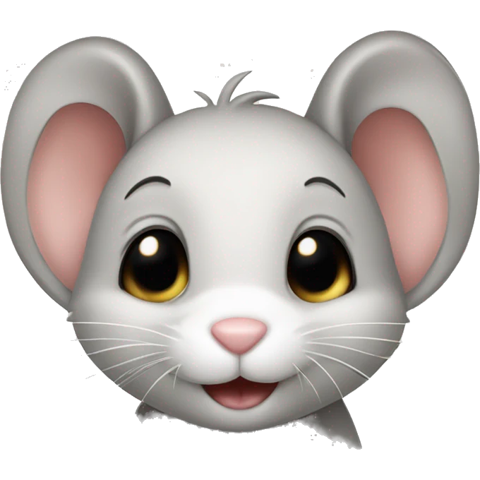 Cute mouse and rabbit  emoji