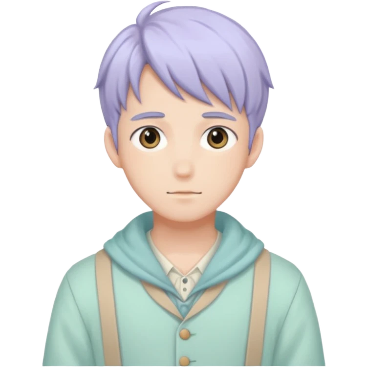 gorgeous-pastel-anime-style- man wearring Cottagecore style  emoji