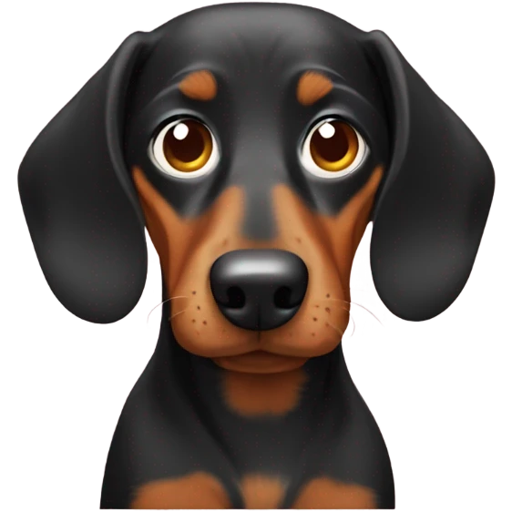 Blind dachshund  emoji