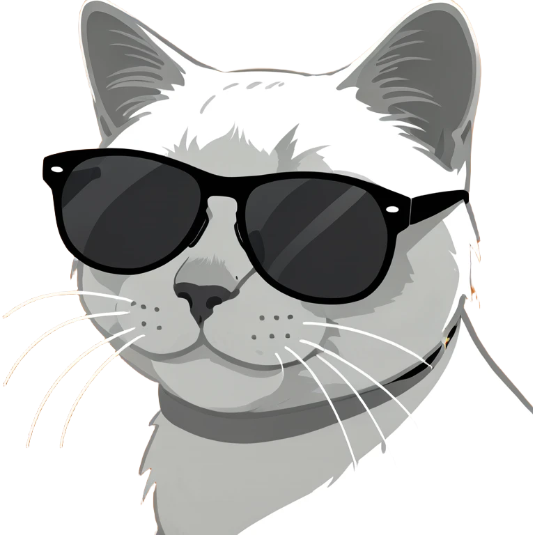 Cat with sunglasses emoji