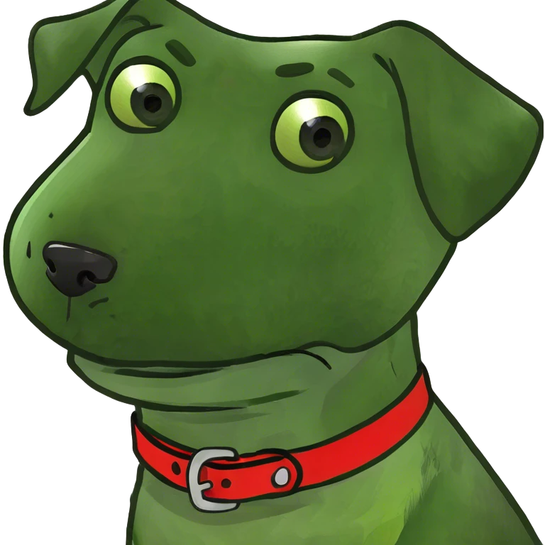 Dog crying emoji