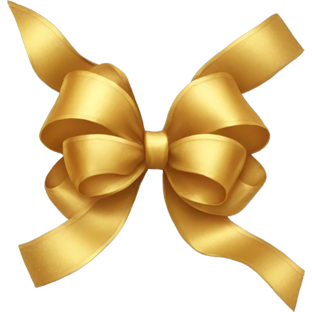 Golden bow emoji
