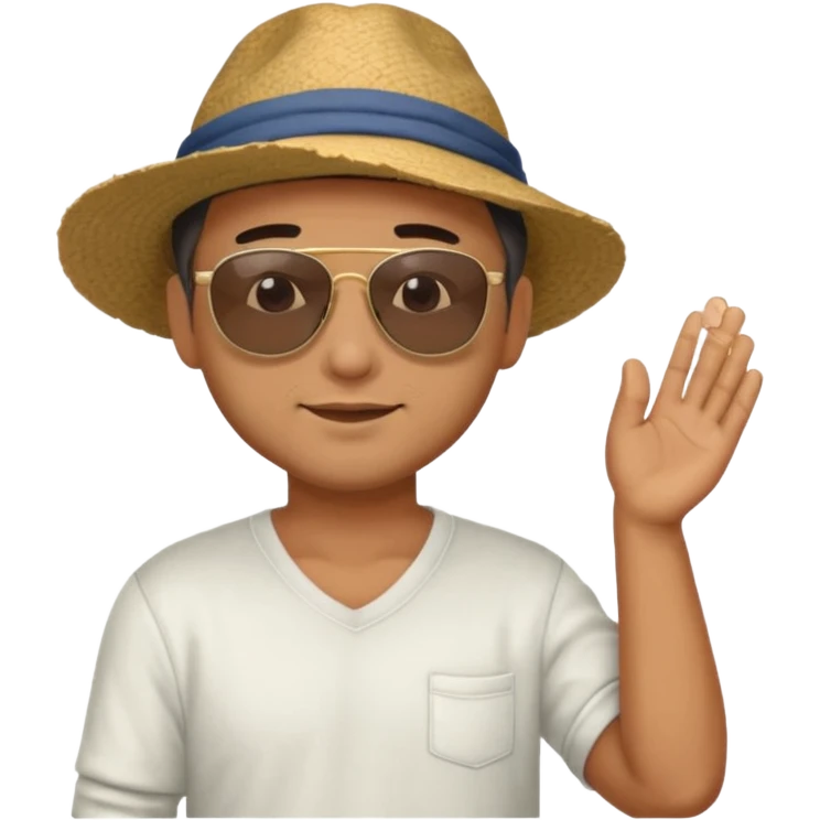 Emoji of a guy dusting off his shoulder with his hand emoji