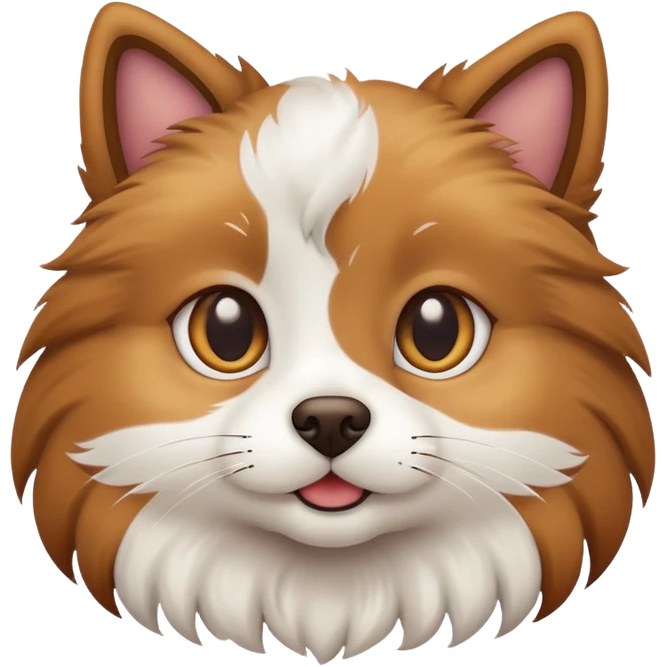 A dog looking like a cat emoji