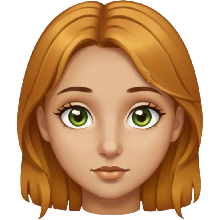 i wanta girl, nosering, brownish gold hair, brown-greenish eyes emoji