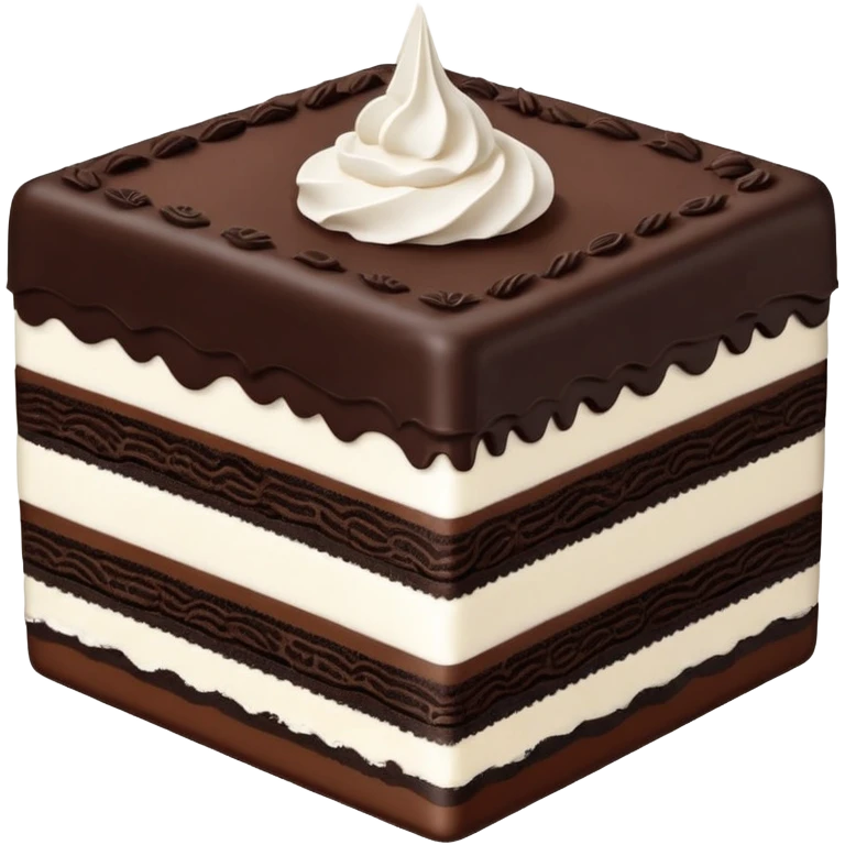 oreo cake square shape slim layer emoji