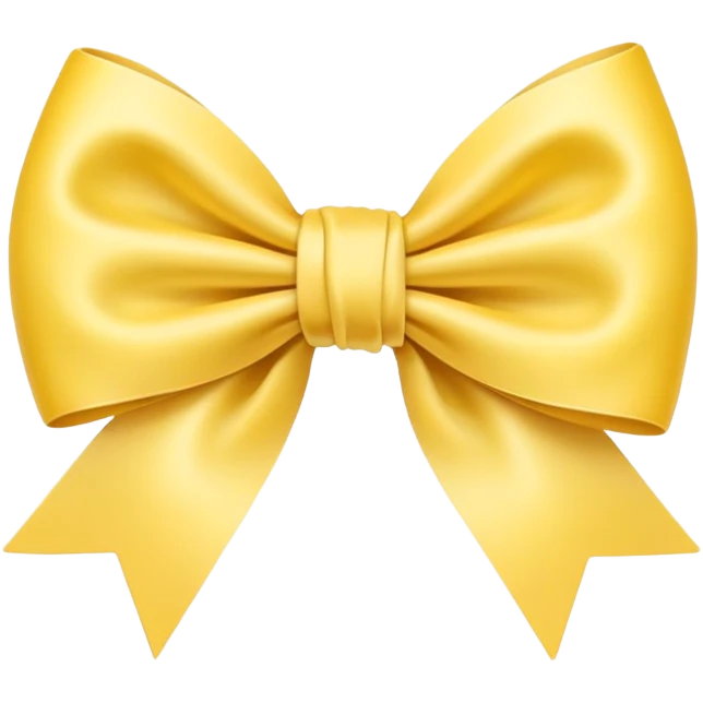 yellow pastel bow emoji