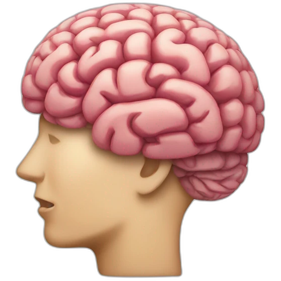 supercharged brain emoji