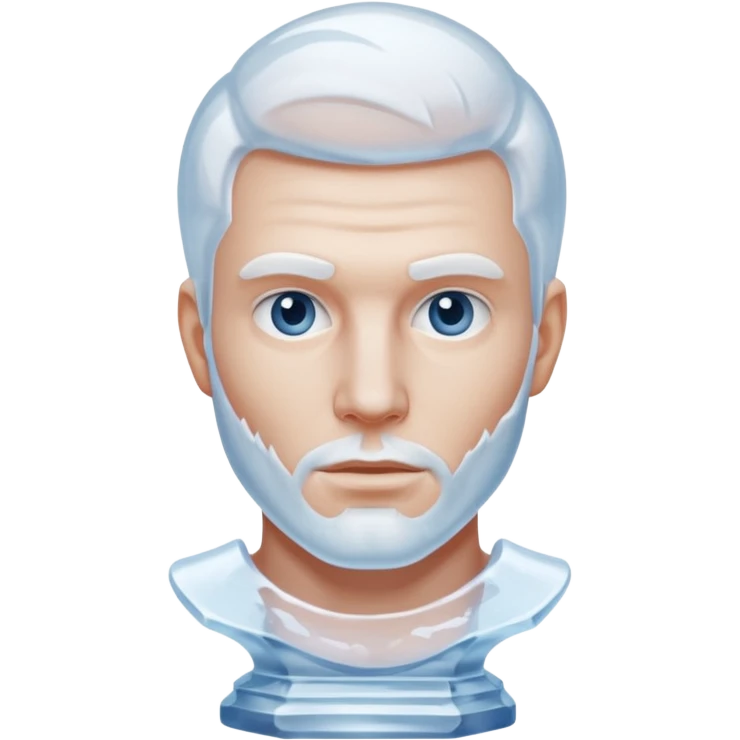 ice Sculpture bust man emoji