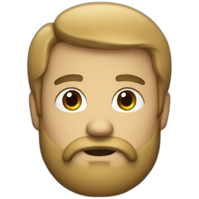 Bad leader with beard emoji
