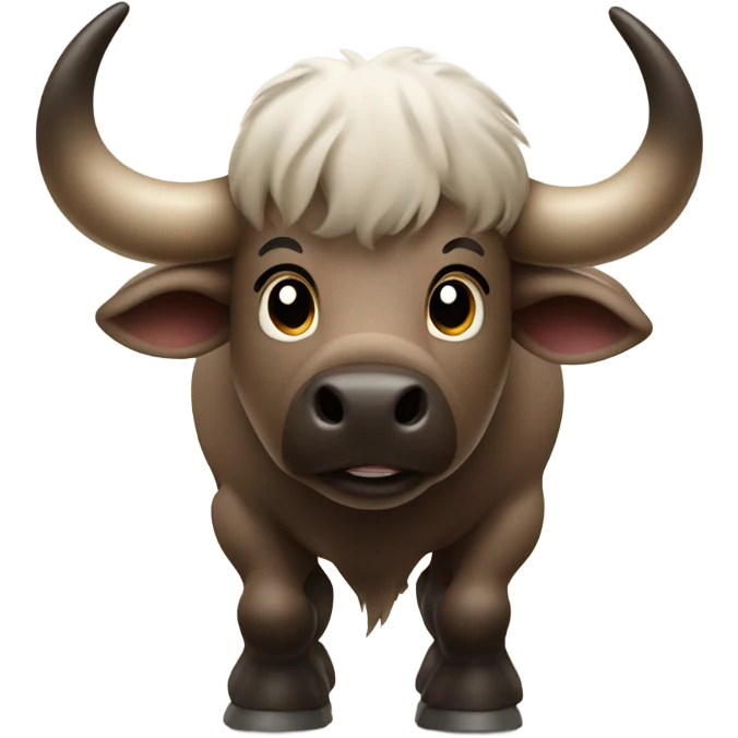 Buffalo with hands in the air emoji