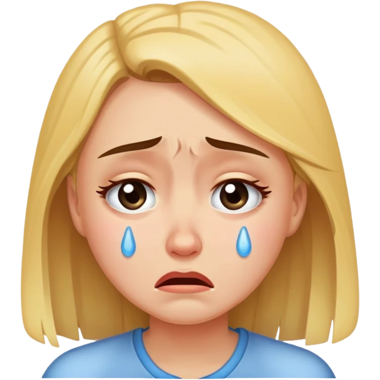 Girl crying  emoji