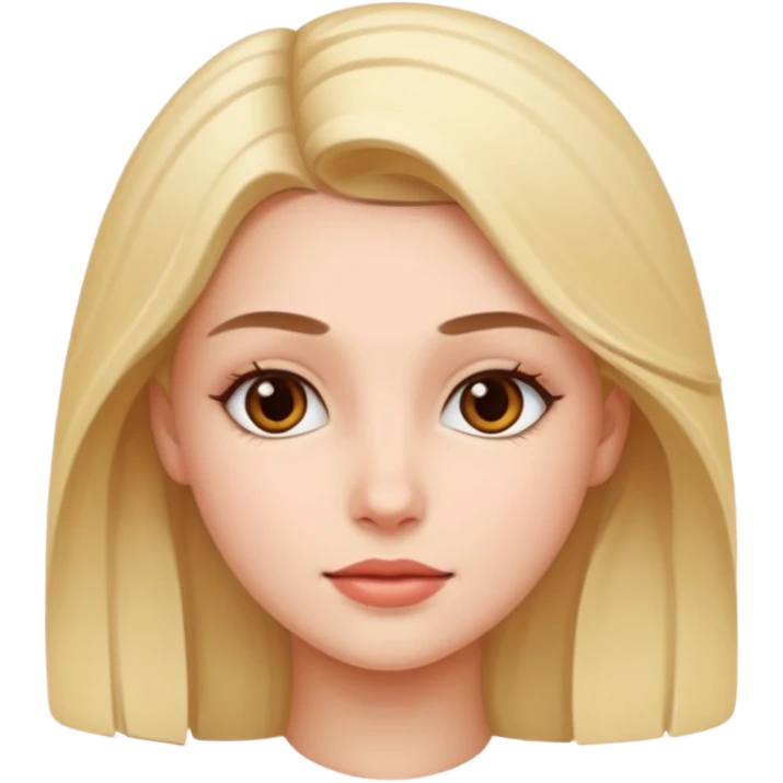 beautiful girl iOS style emoji
