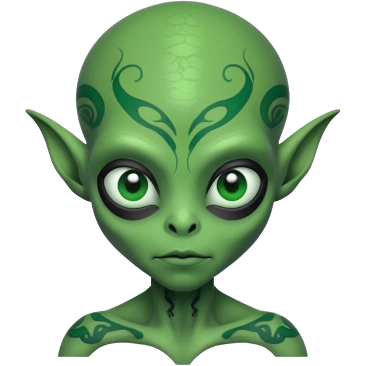 ALIEN WITH TATOOES emoji