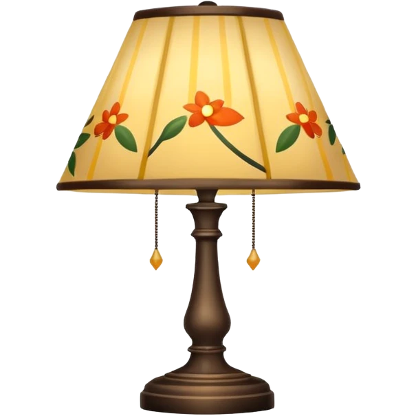 patterned lamp emoji