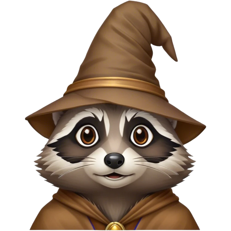Wizard raccoon emoji