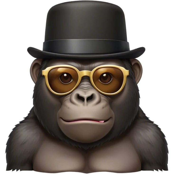 Gorilla with sunglasses and toph emoji