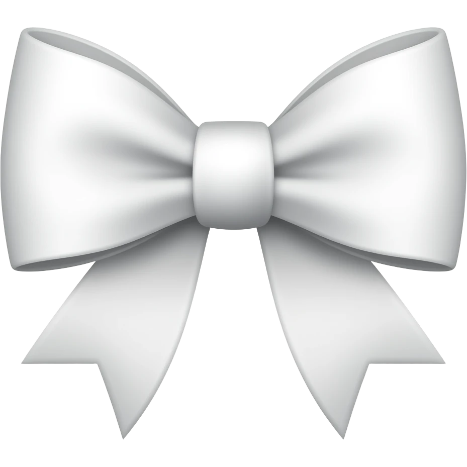 Weiße Schleife emoji