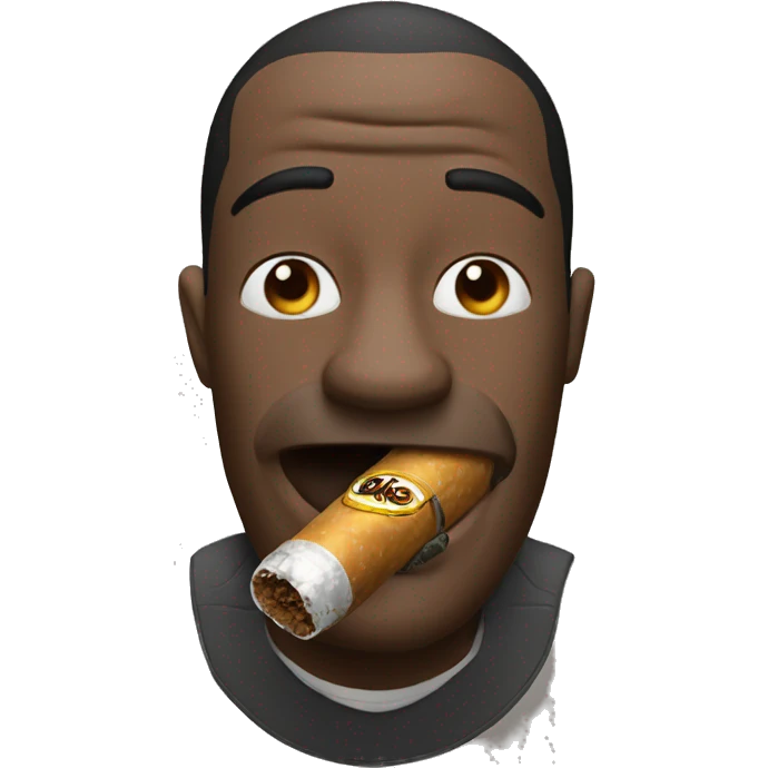 dobberman with a cohiba in hes mouth emoji