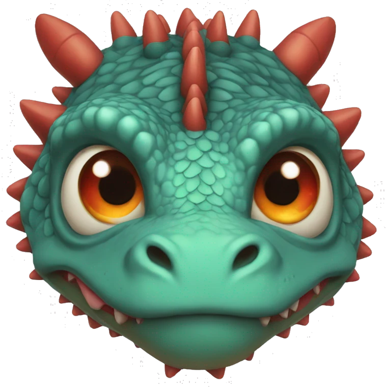 Dragon avec les yeux rouge emoji