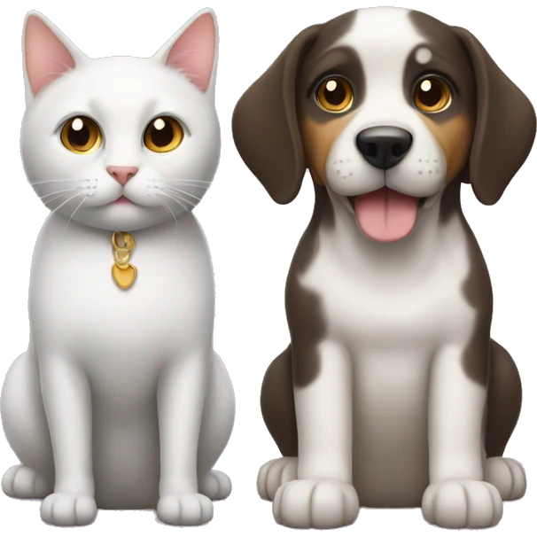 dog and cat emoji