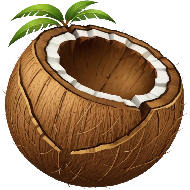 coconut with shall emoji
