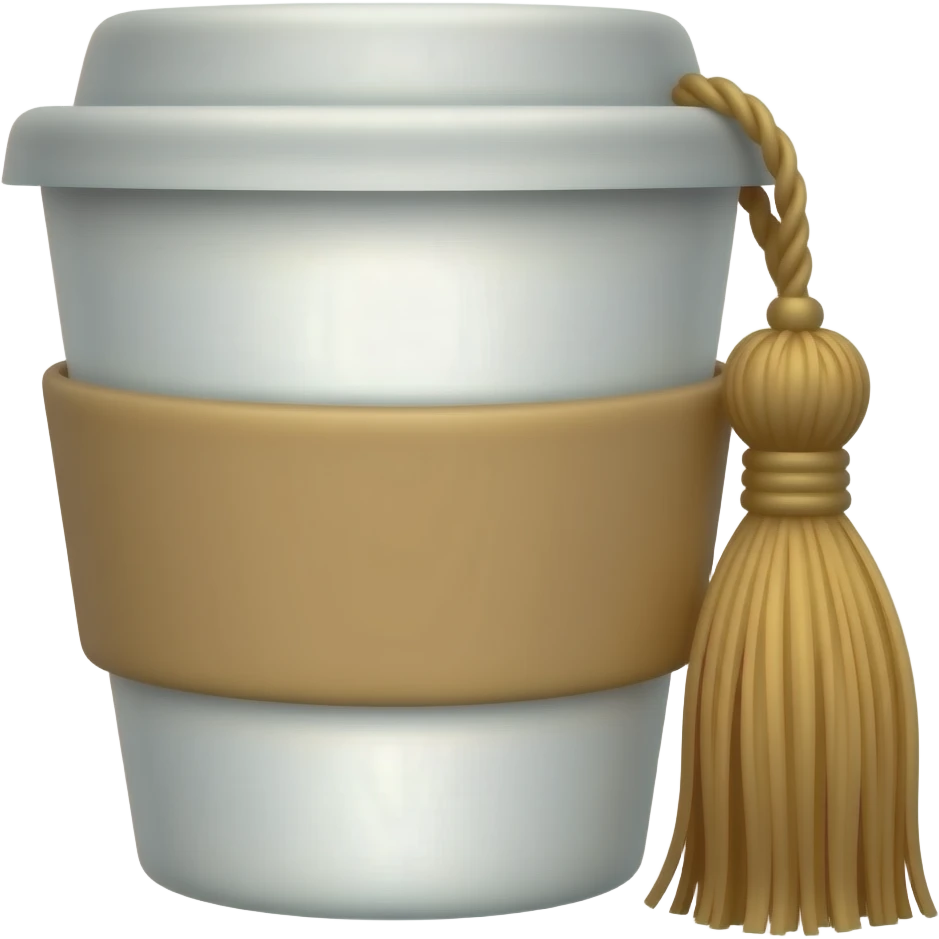 Kurdele ve kahve emoji