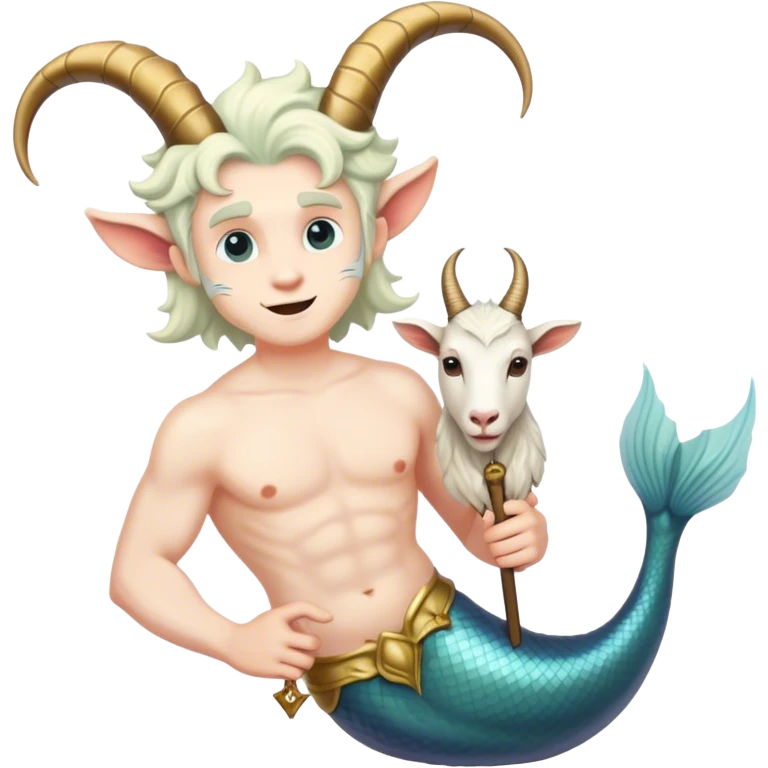 merman with goat head emoji