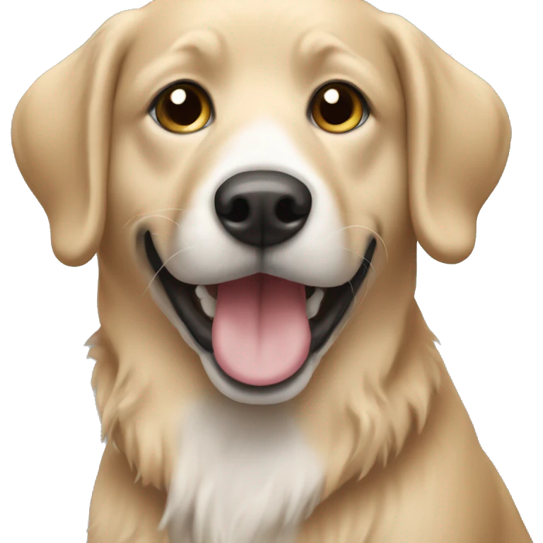 Human hearing dog emoji