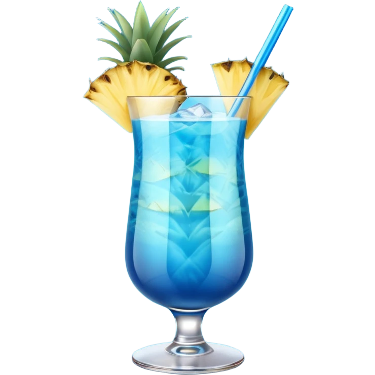 Blue Hawaiian cocktail emoji