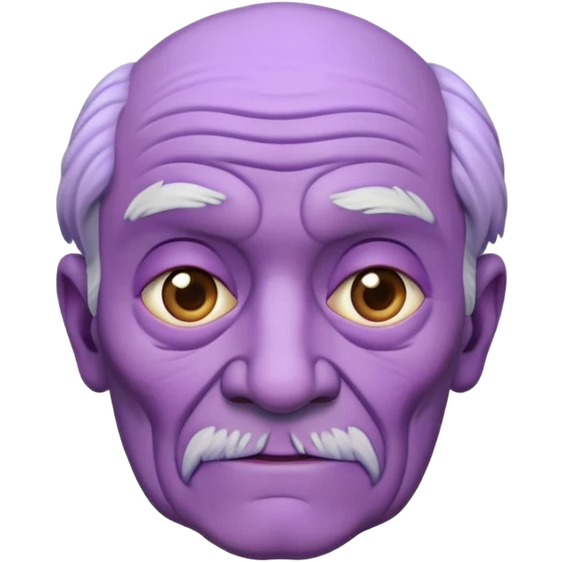 Purple old man emoji