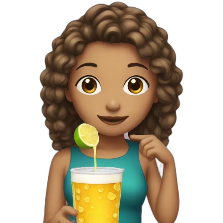 girls drinkin emoji