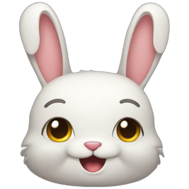 nervous smile rabbit emoji