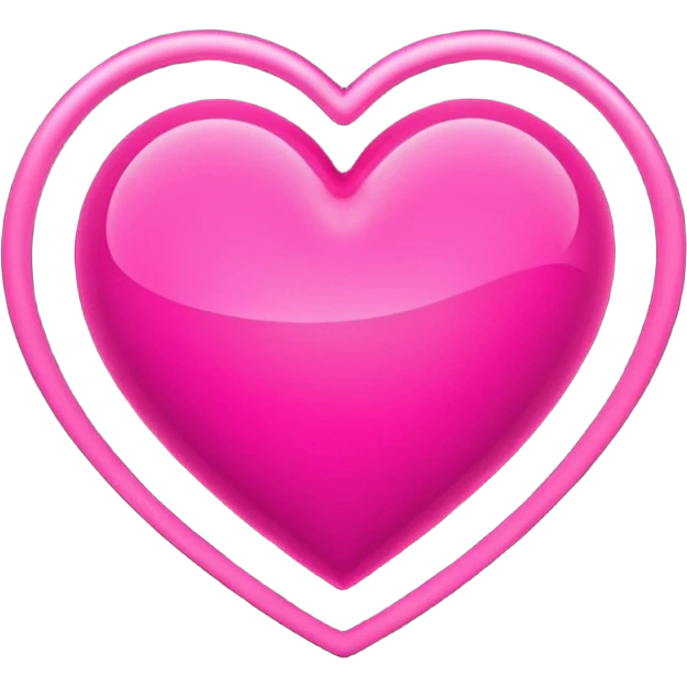 corazón fluorescente  emoji