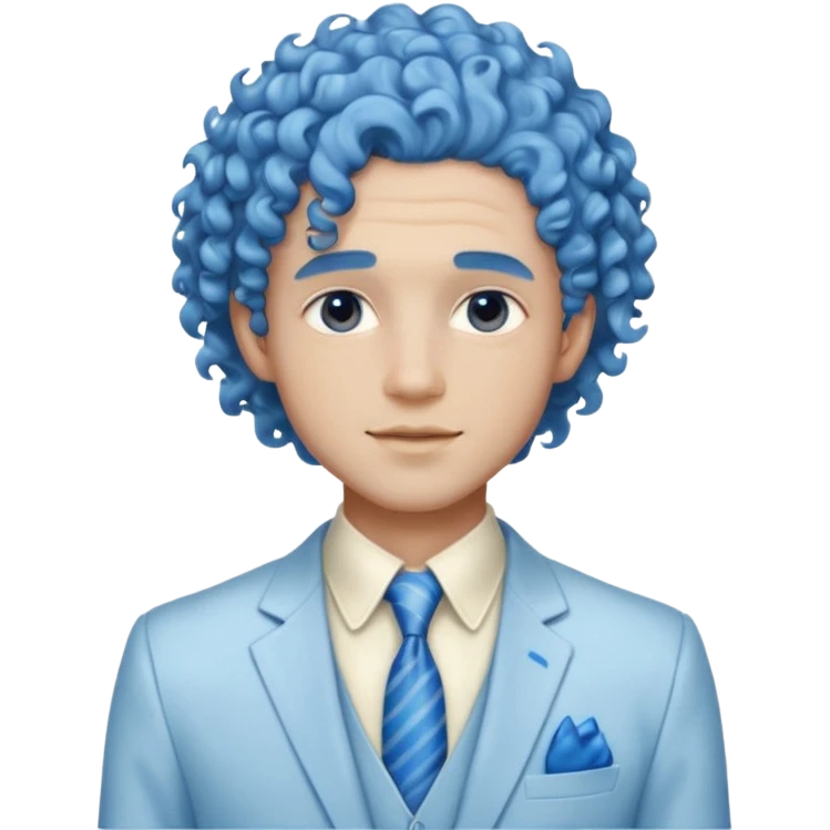 ethereal-pastel-transparent-translucent-gorgeous-spectral-dark-greyish-whitish-gloomy-man-with-blue-curly-hair-with-a-beautiful-creme-suit emoji