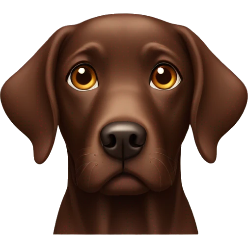 Choco labrador emoji