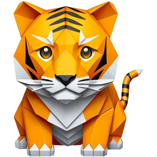 origami tiger emoji