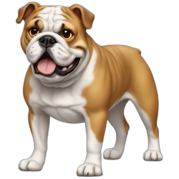 Dog Bulldog full-height emoji