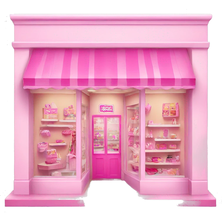 pink barbie shop emoji