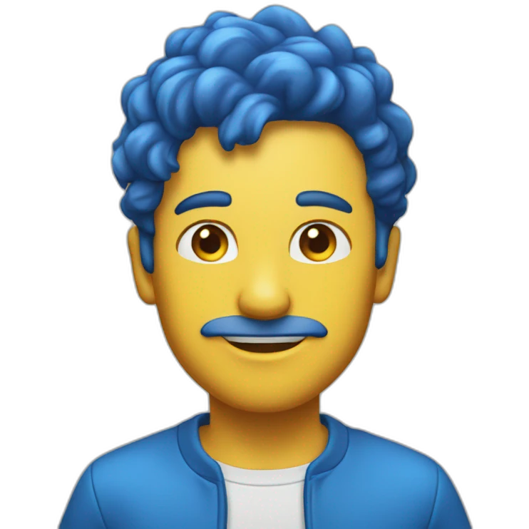 Flamme bleu emoji