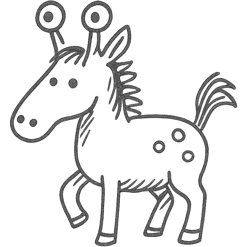 alien horse emoji